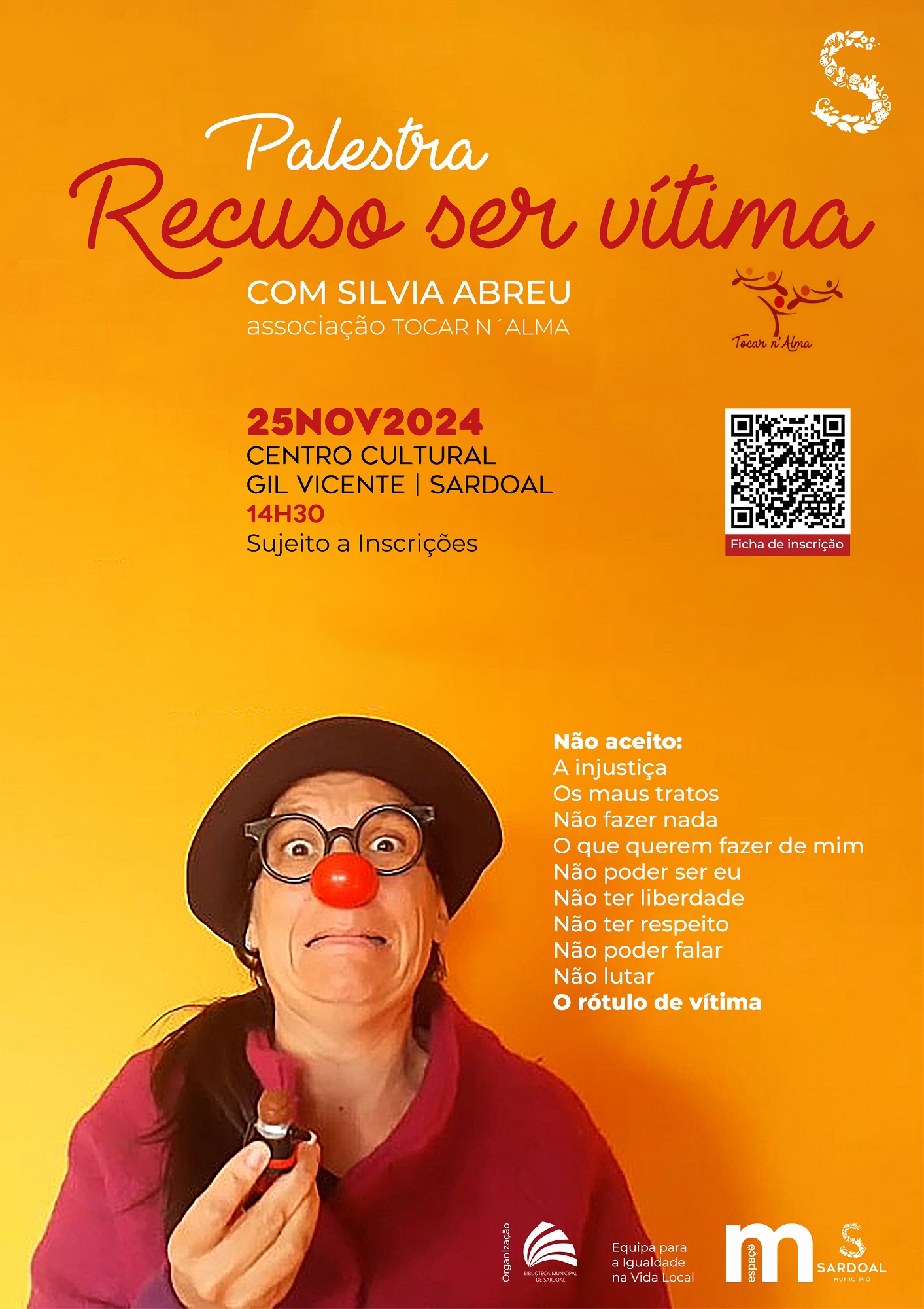 Palestra “Recuso ser Vítima”