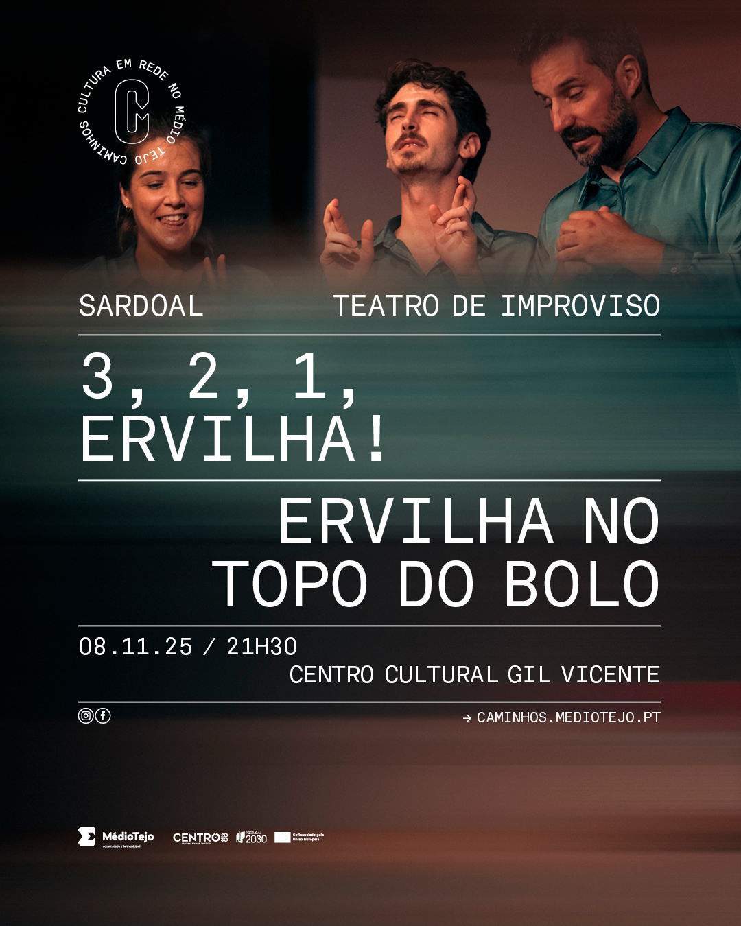 Teatro de improviso “3, 2, 1, Ervilha!”