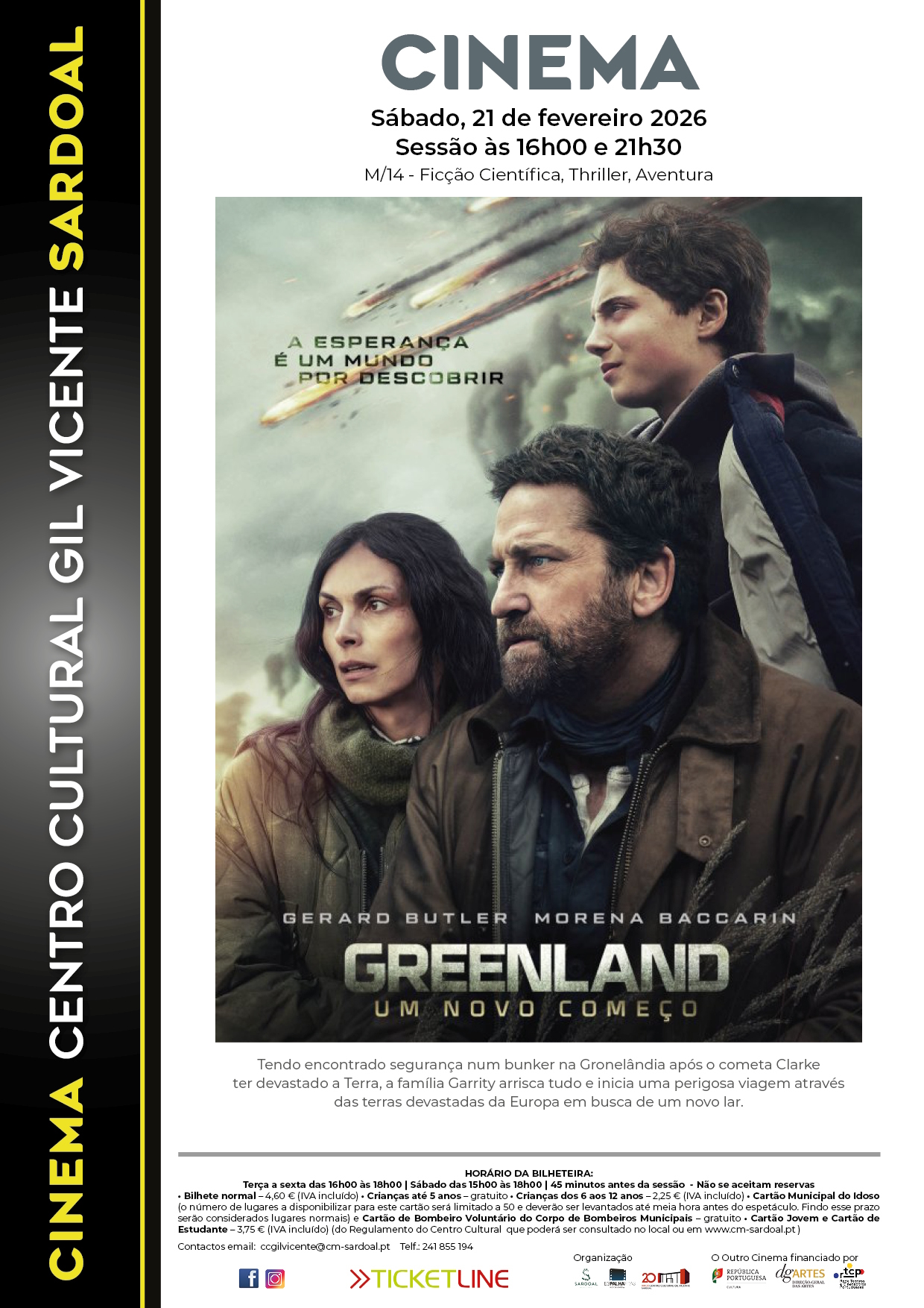 Cinema “Greenland – Um novo começo”