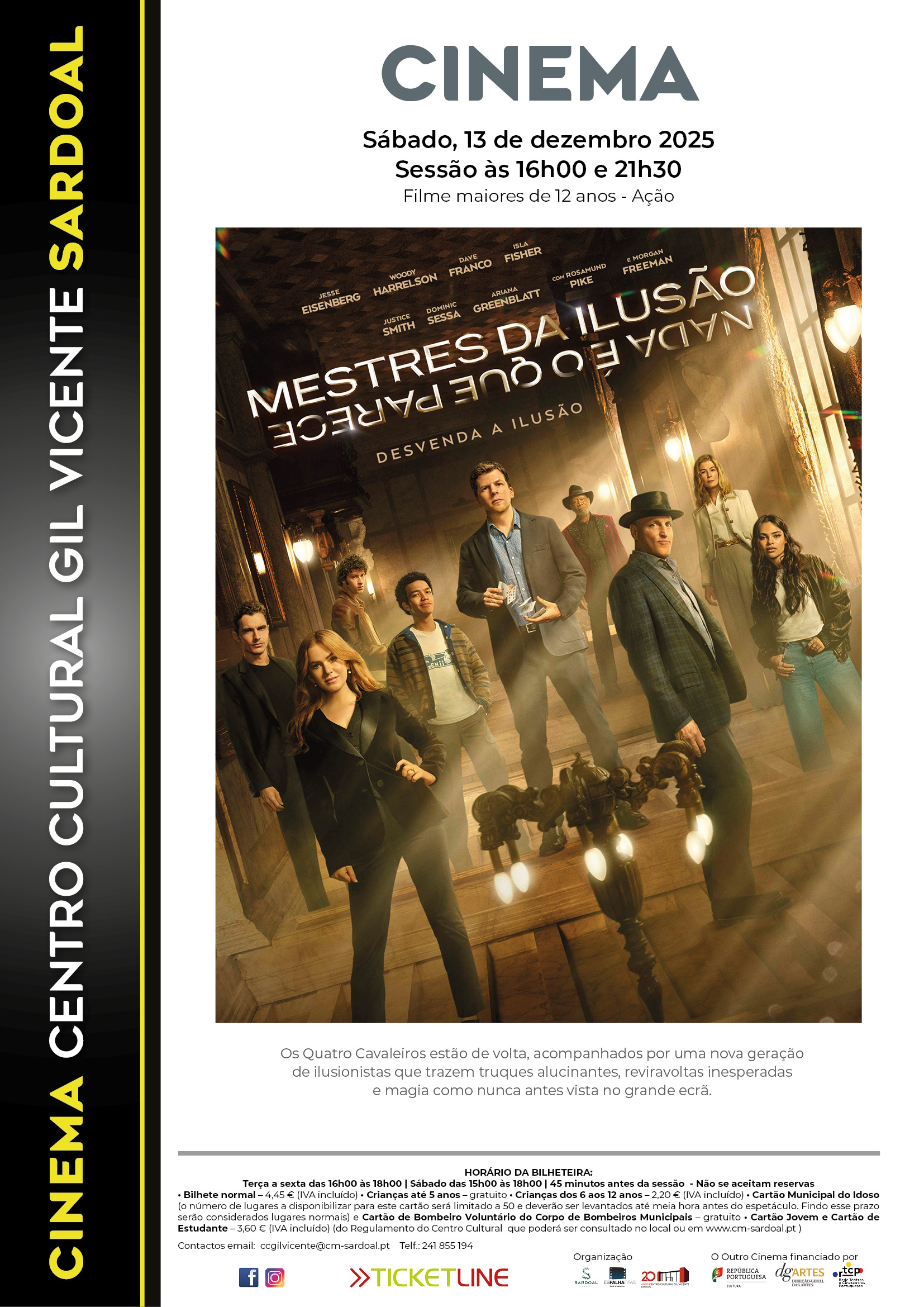 Cinema “Mestres da Ilusão – Nada é o que parece”