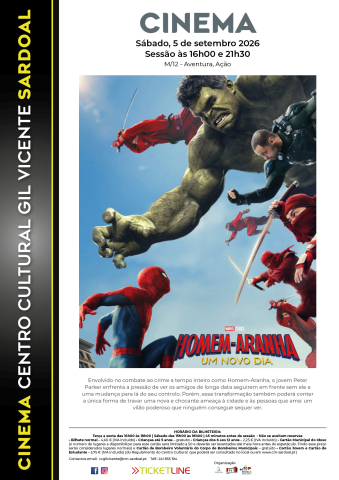 Cinema “Homem-Aranha: Um Novo Dia”